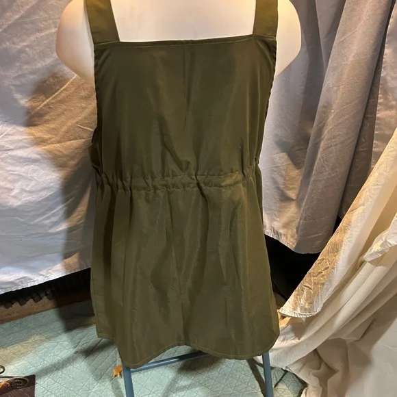 SHEIN Olive Green Mini Dress - Picture 3 of 5
